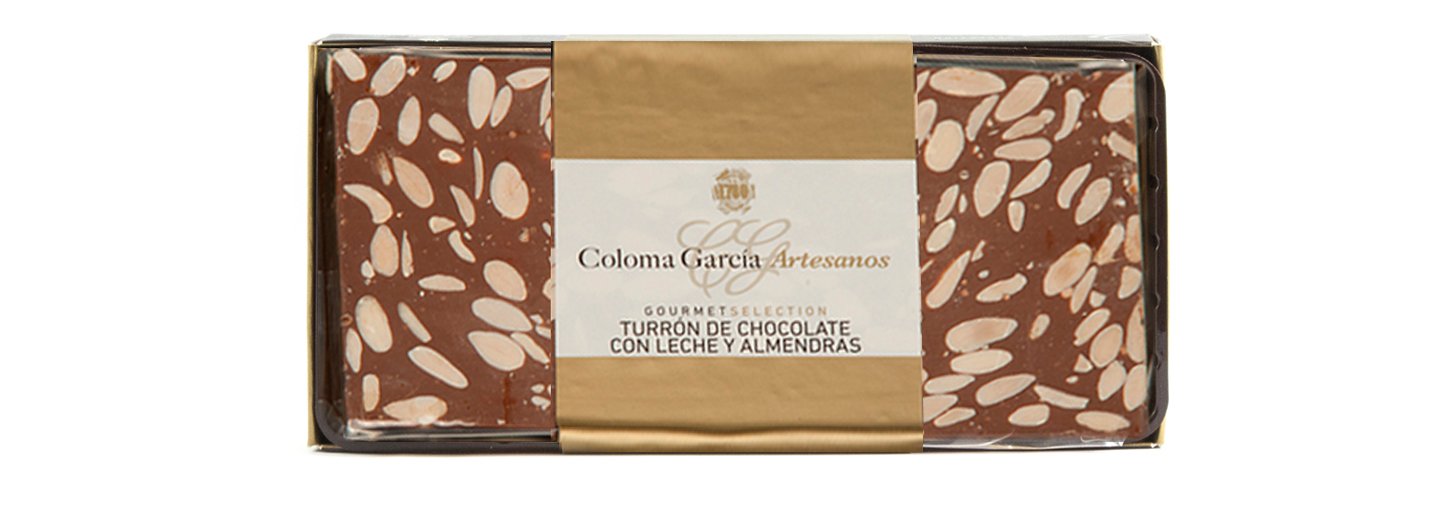 TURRÓN DE CHOCOLATE AL FONDANT CON ALMENDRAS RILSAN GOURMET